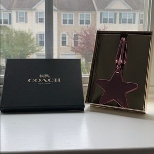 Pink Coach star accessory/lanyard